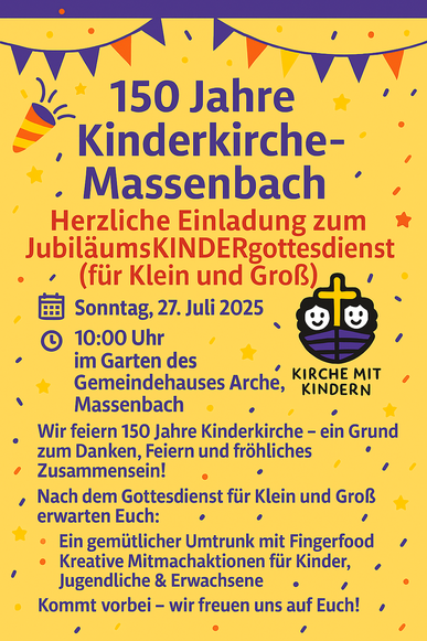 Jubiläum der Kinderkirche