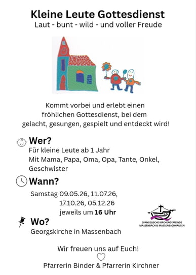 Kleine Leute Gottesdienst