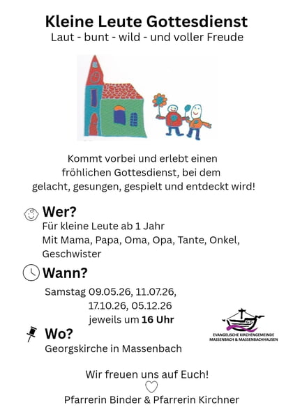 Kleine Leute Gottesdienst