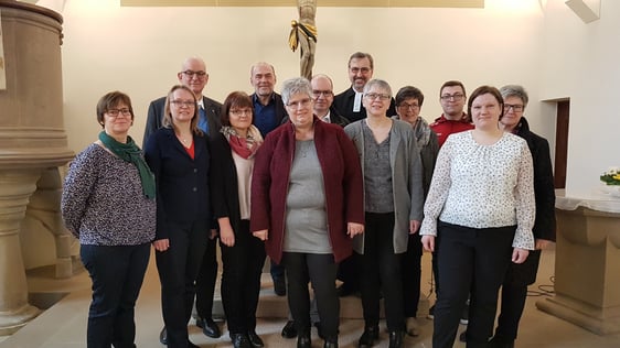 Bisherige und neu gewählte Kirchengemeinderätinnen und -räte
